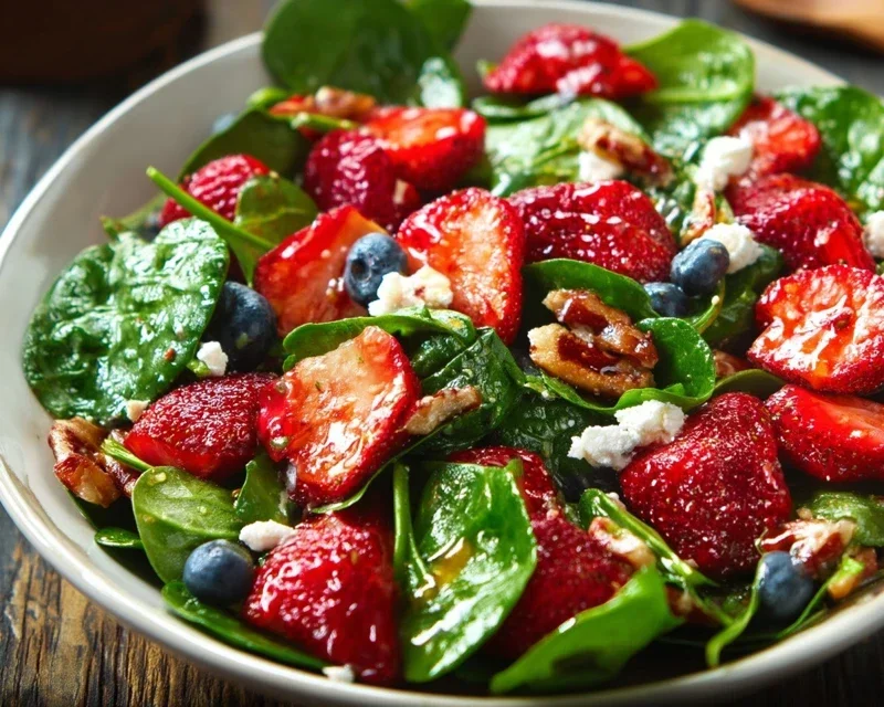 15-Minute Strawberry Spinach Salad