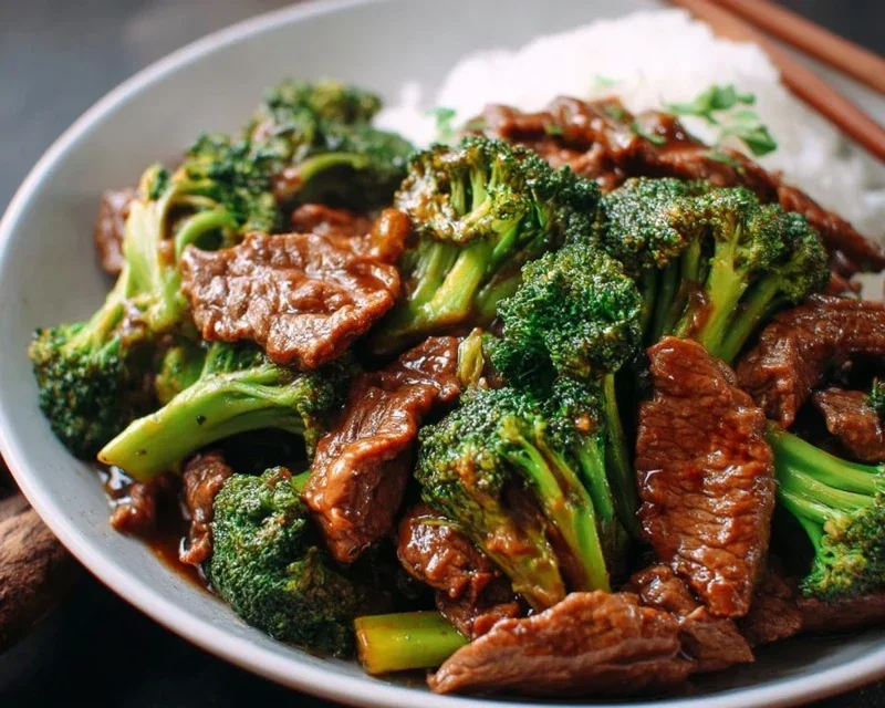 Chinese Beef and Broccoli (牛肉炒西兰花)