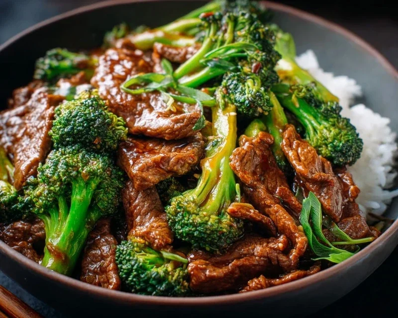 Chinese Beef and Broccoli (牛肉炒西兰花)