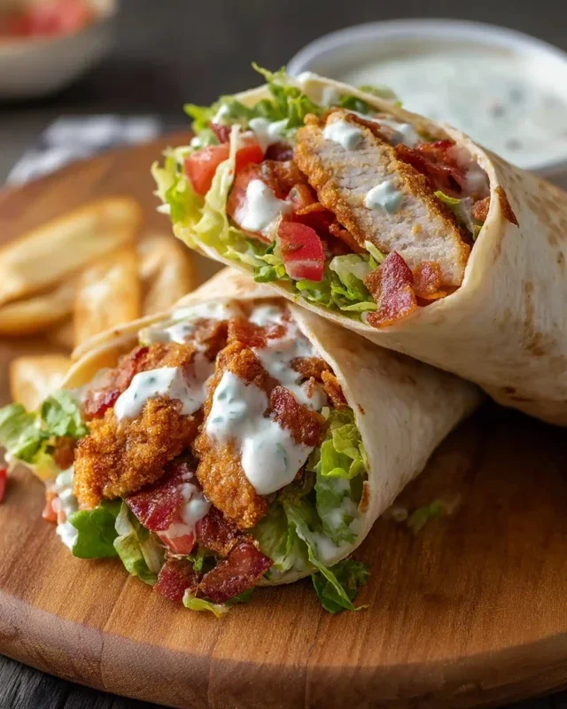 Crispy Chicken Beef Beef Bacon Ranch Wrap