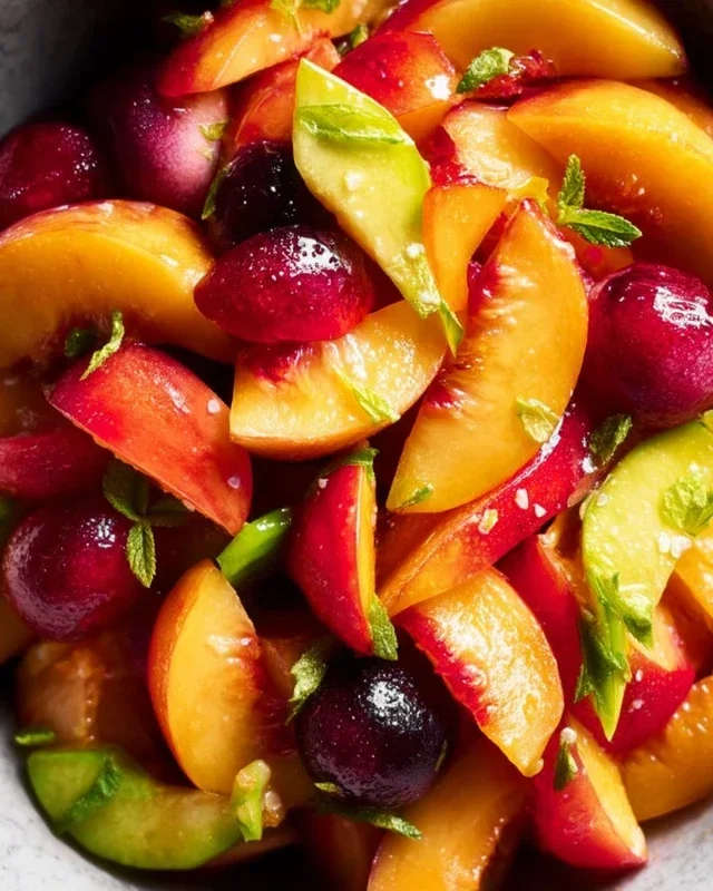 Summer Peach Fruit Salad