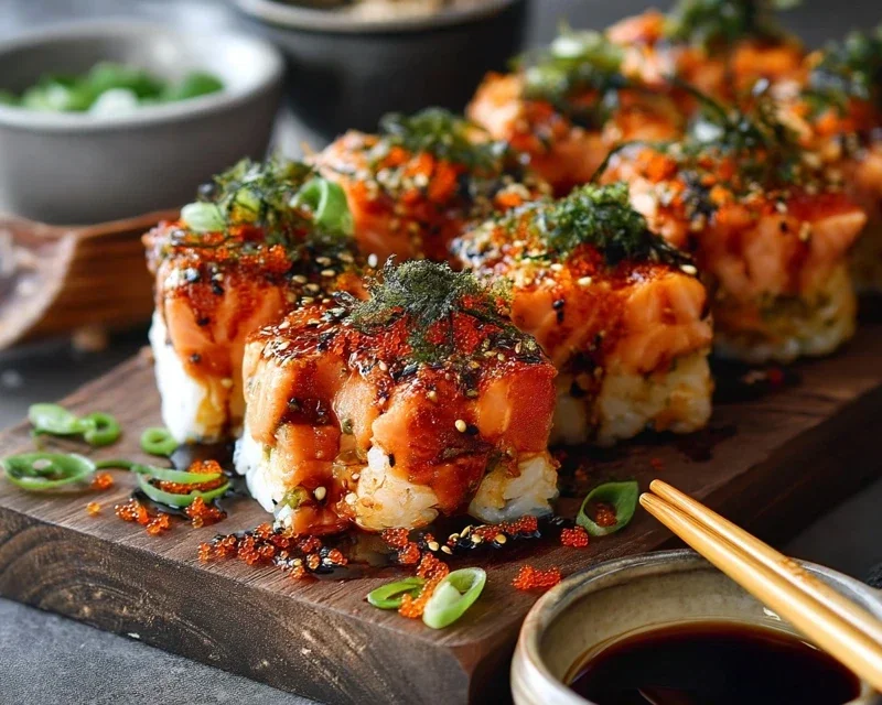 Spicy Salmon Sushi Bake Recipe