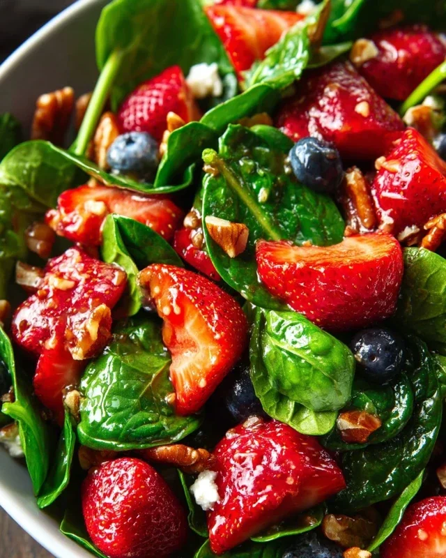 15-Minute Strawberry Spinach Salad