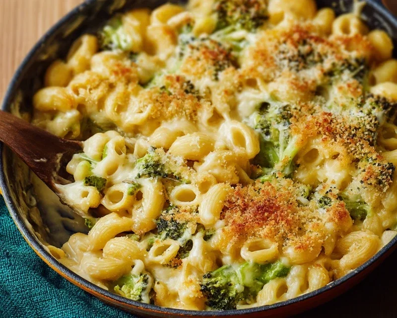 One Pot Healthy Broccoli Mac and Cheese