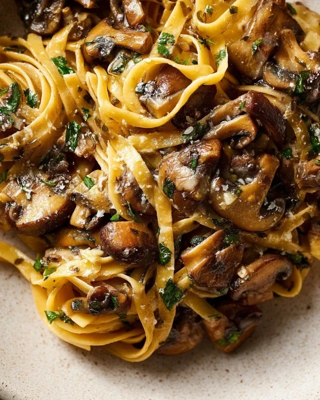 Garlic Mushroom Pasta
