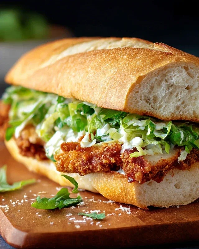 Crispy Chicken Caesar Sandwich