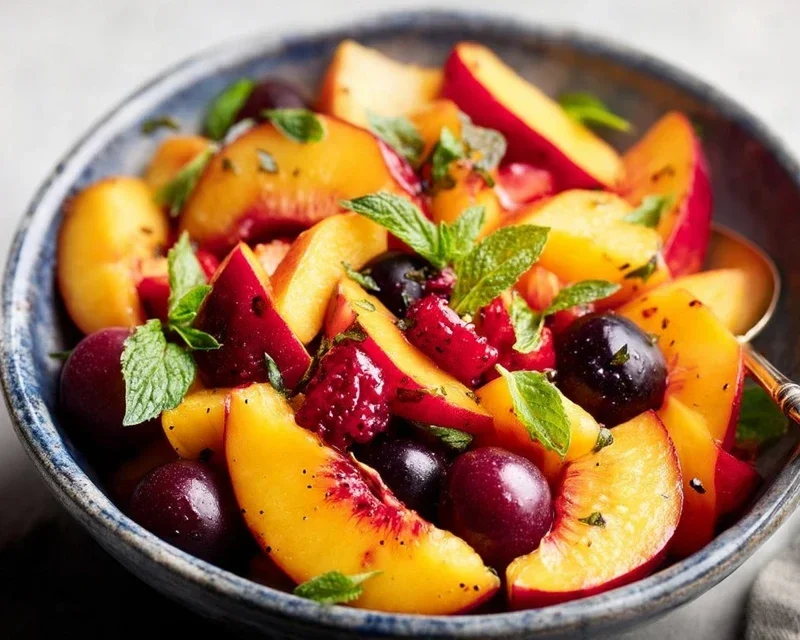 Summer Peach Fruit Salad