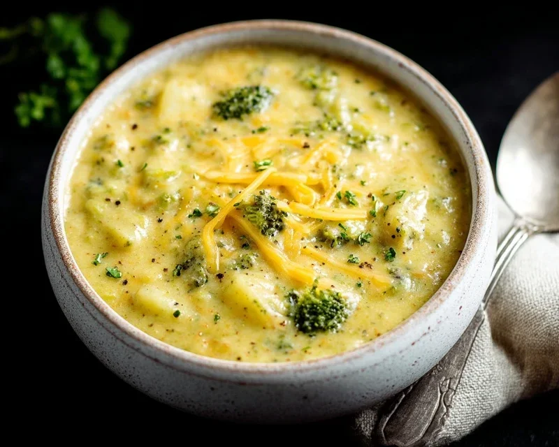 Broccoli Potato Cheese Soup Recipe