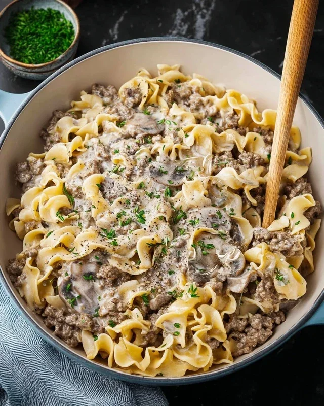 30-Minute Ground Beef Stroganoff