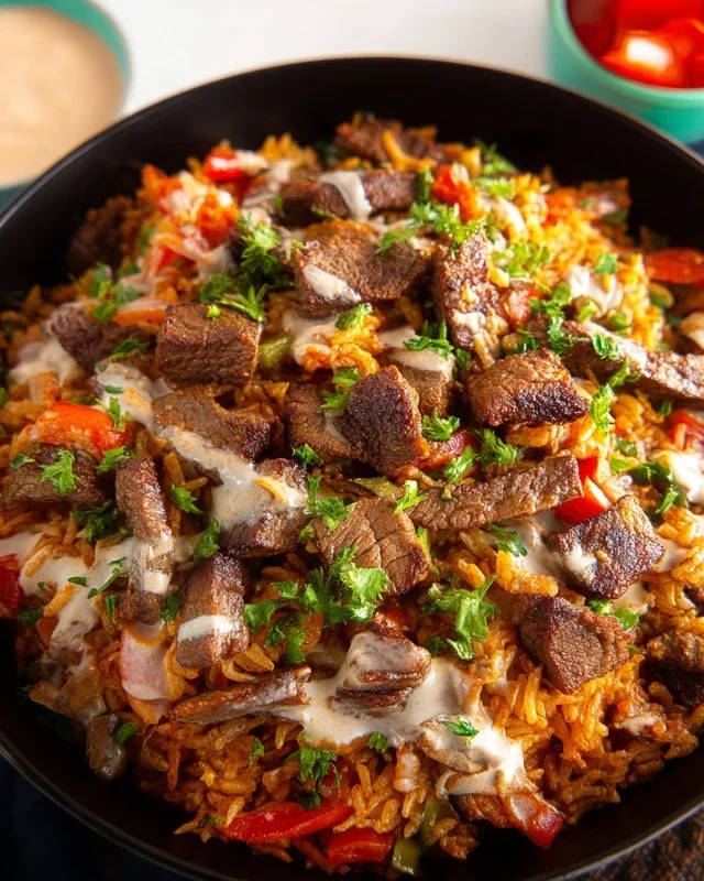 Steak Queso Rice A Flavorful Recipe