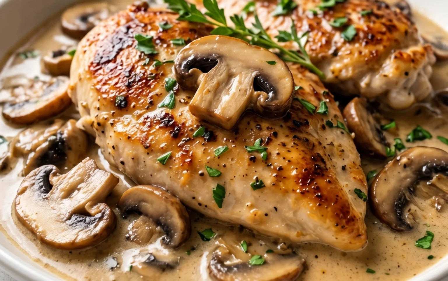 Creamy Mushroom Chicken Recipe