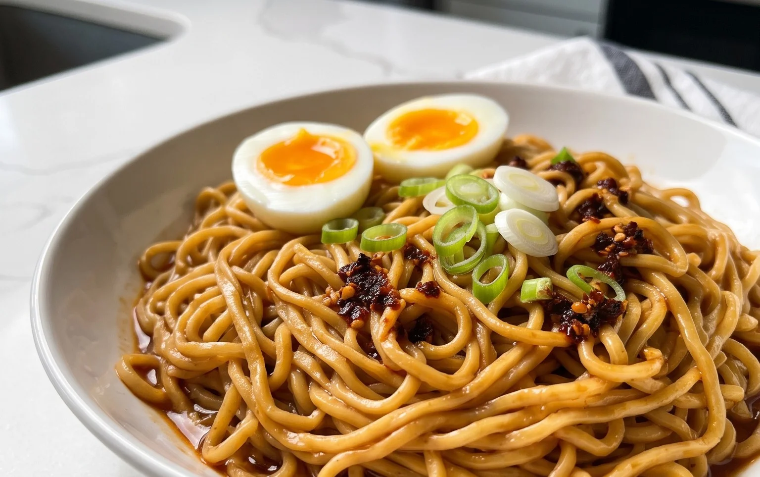 Easy Saucy Ramen Noodles