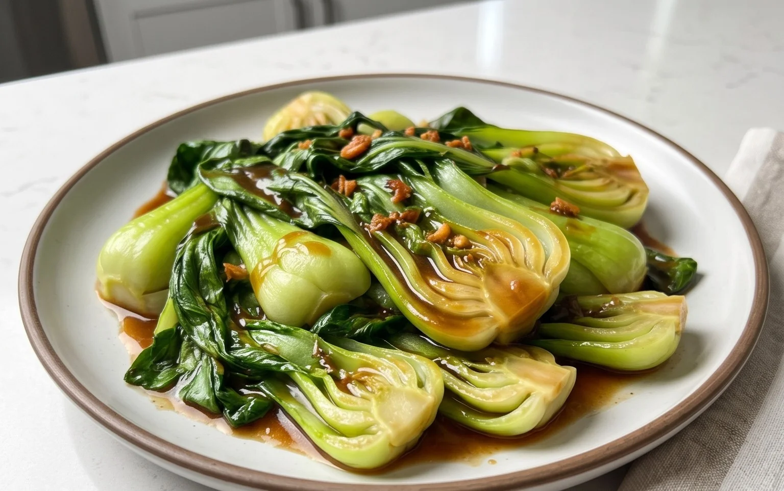 Bok Choy with Oyster Sauce