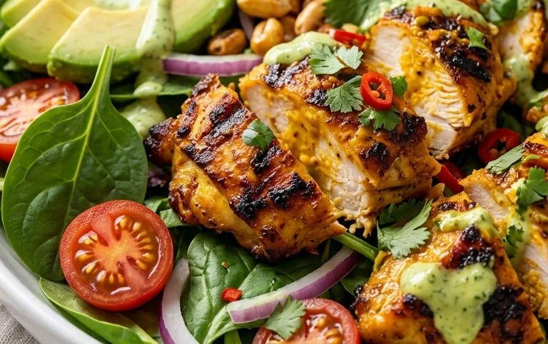 Peruvian Grilled Chicken Salad