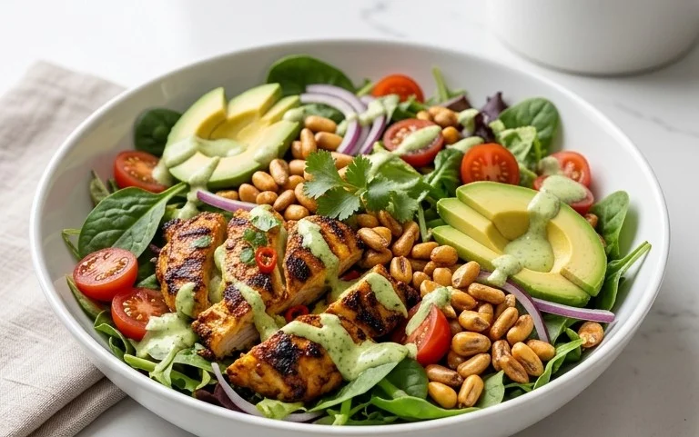 Peruvian Grilled Chicken Salad