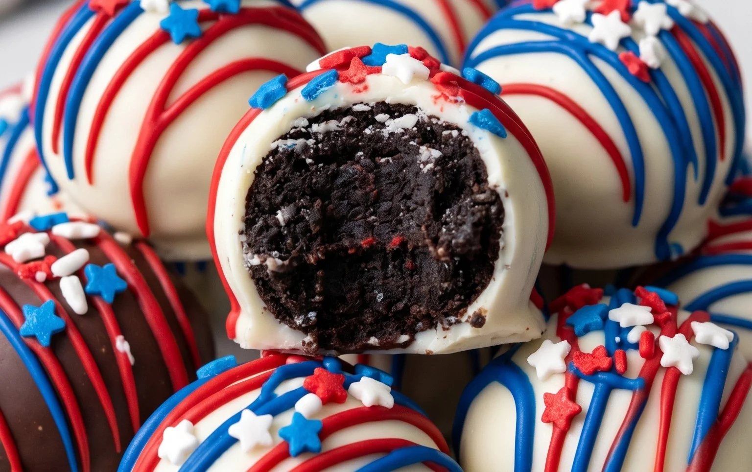 Patriotic Oreo Balls