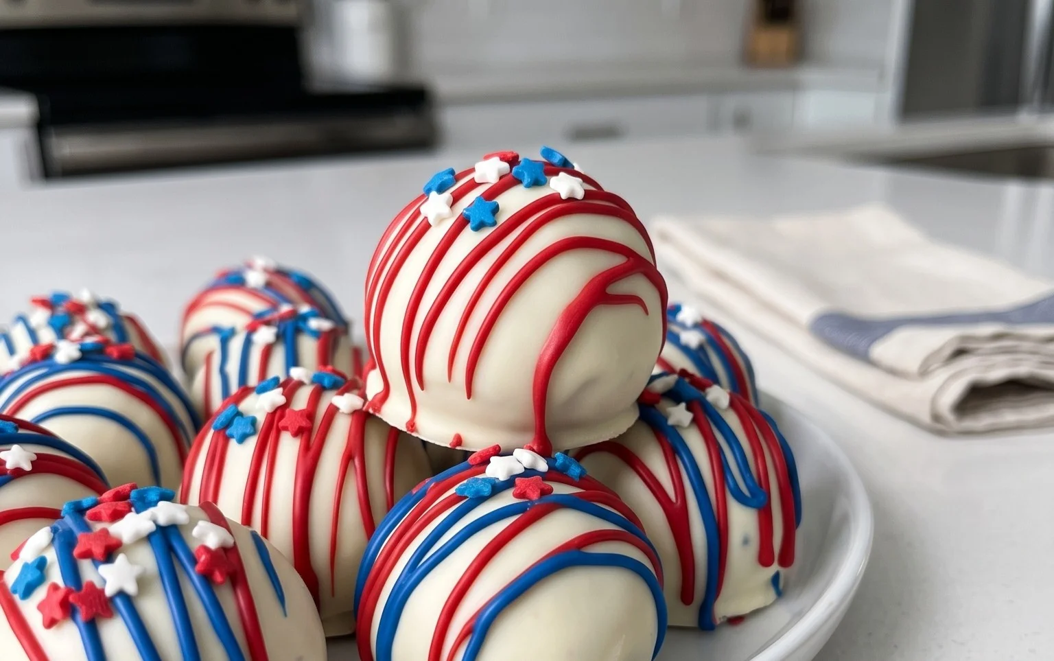 Patriotic Oreo Balls
