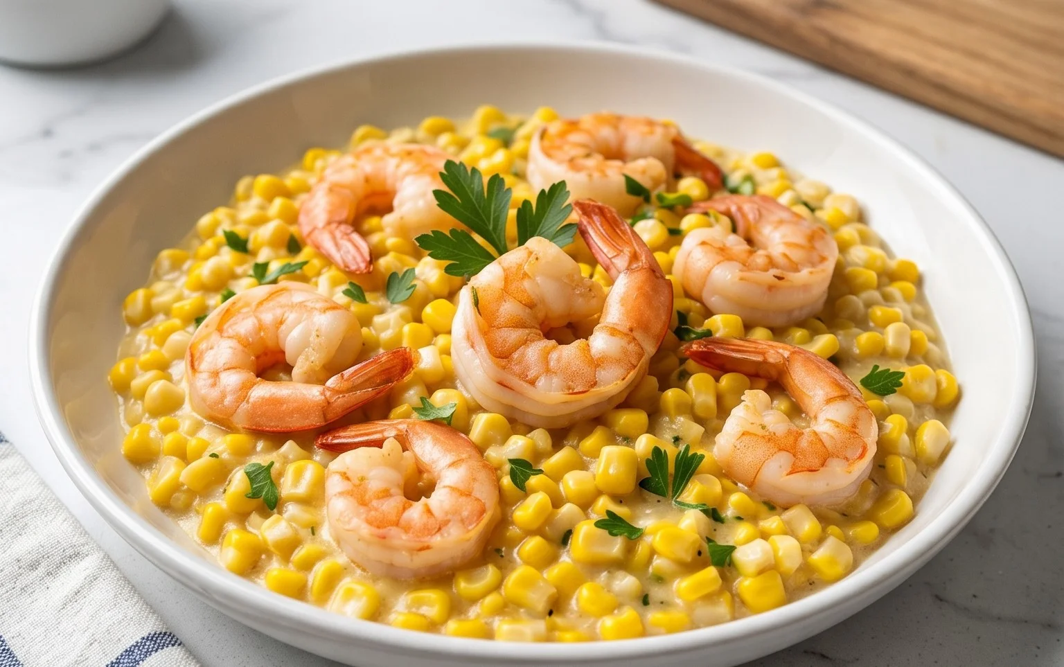 Shrimp and Creamed Corn (30 Minutes, One-Pan)