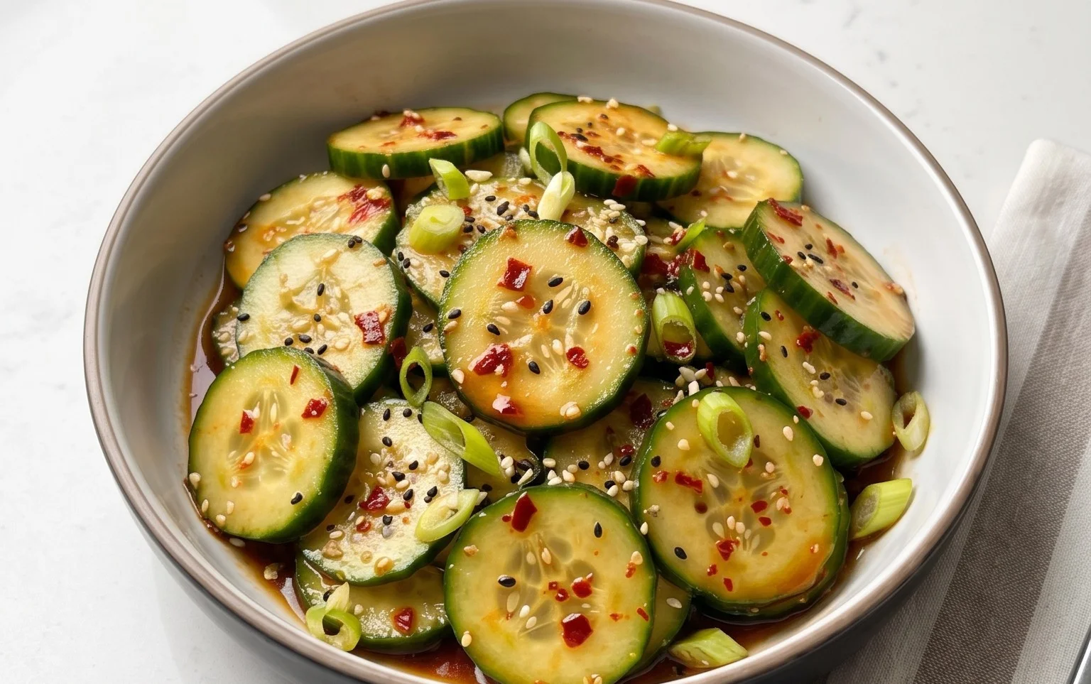 Spicy Asian Cucumber Salad