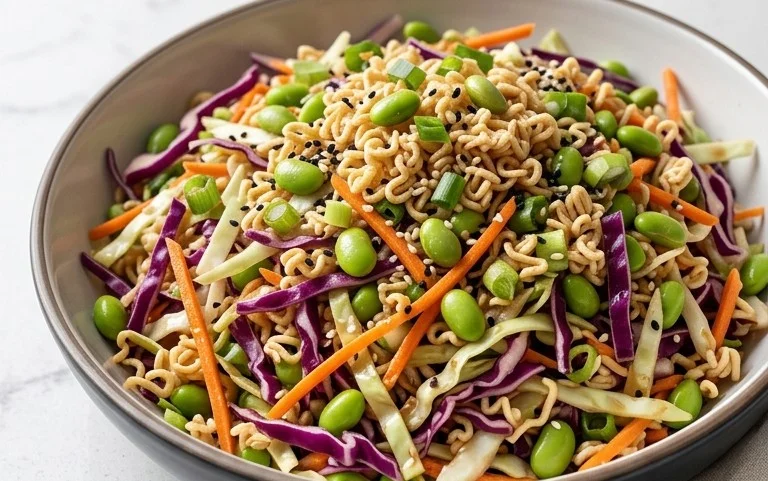 Crunchy Asian Ramen Noodle Salad Recipe