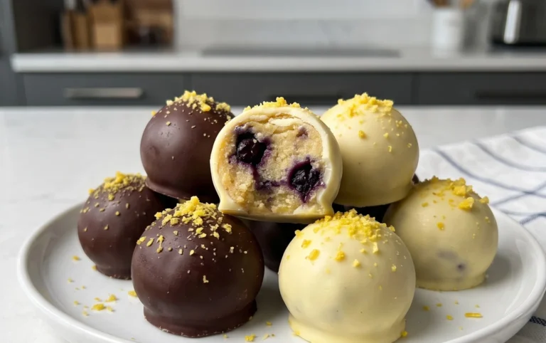 LEMON BLUEBERRY TRUFFLES