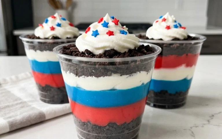 Red, White and Blue Dirt Cups