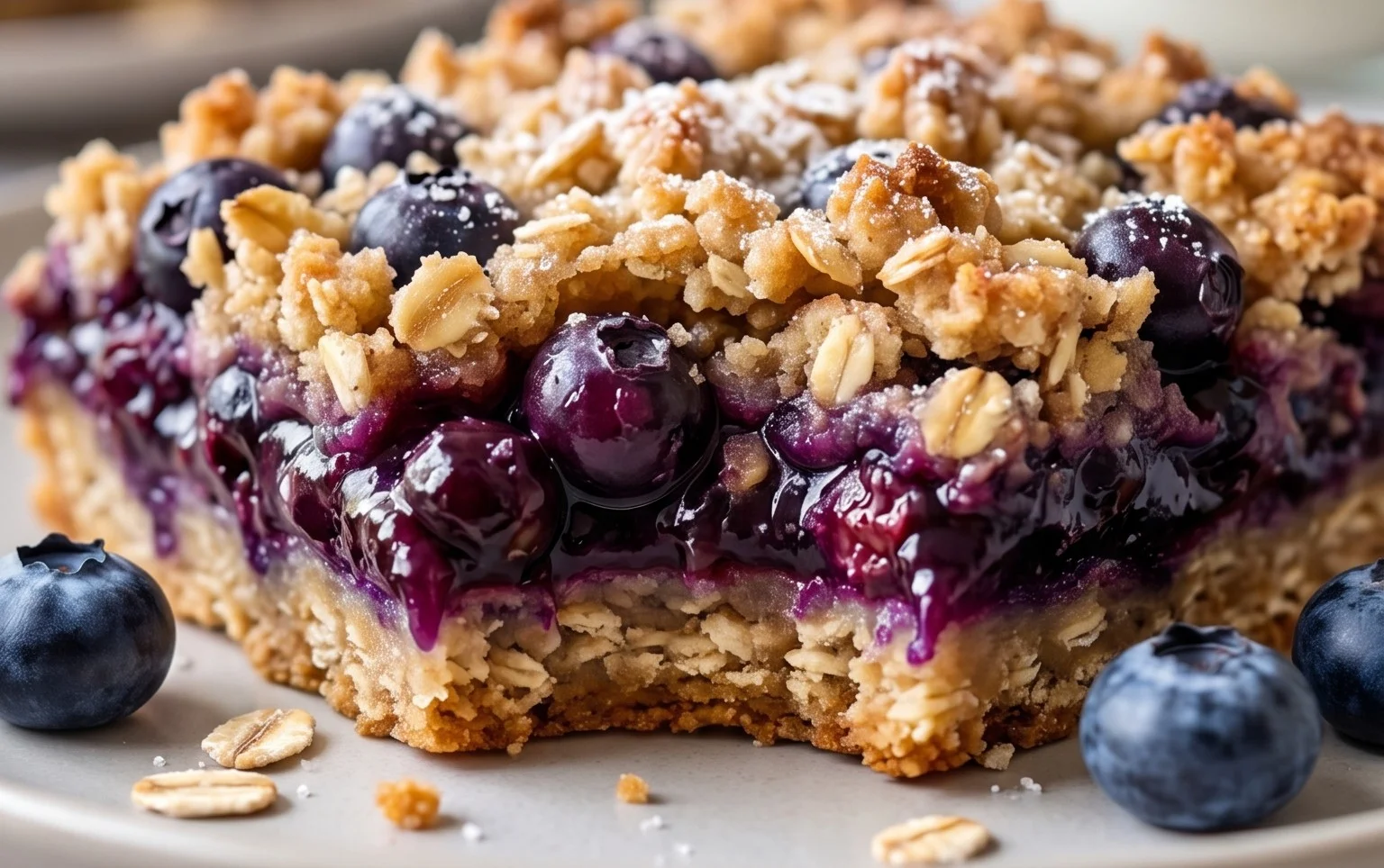 Blueberry Oatmeal Bars