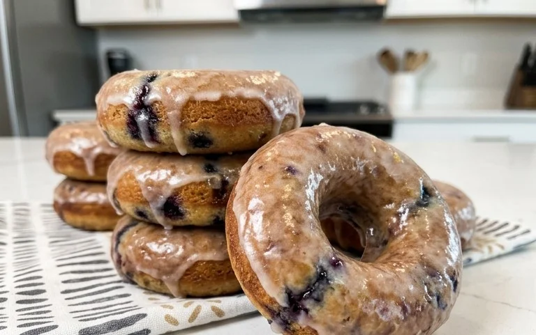 Wild Blueberry Cake Donuts