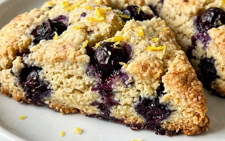 Almond Flour Lemon Blueberry Scones