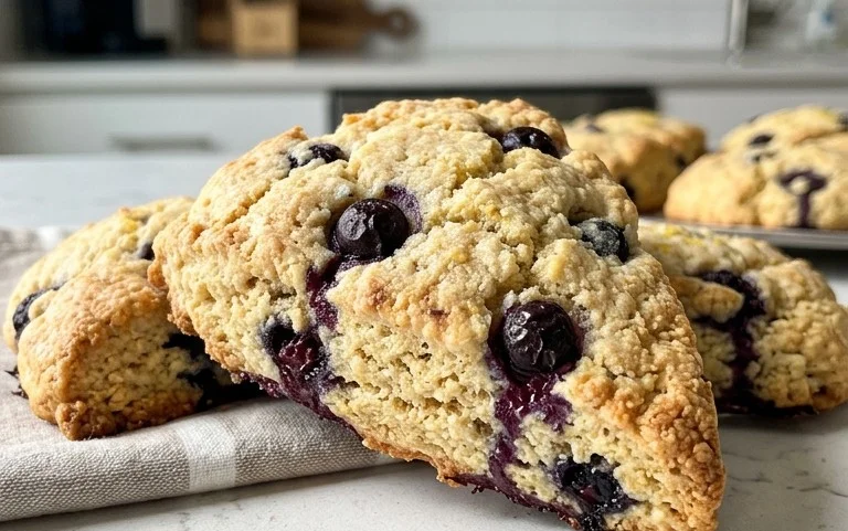 Almond Flour Lemon Blueberry Scones