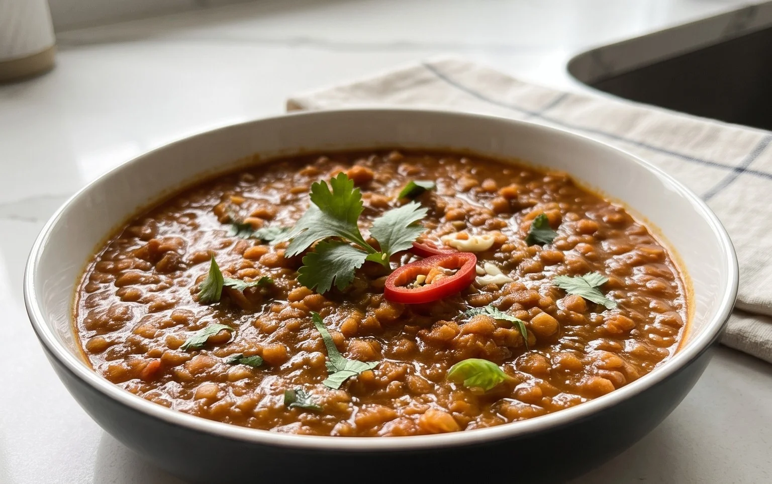 Spicy Red Lentil Curry
