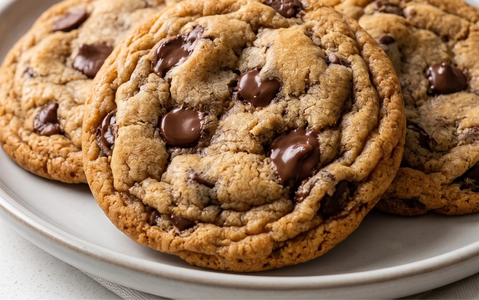 Crispy and Chewy Chocolate Chip Cookies