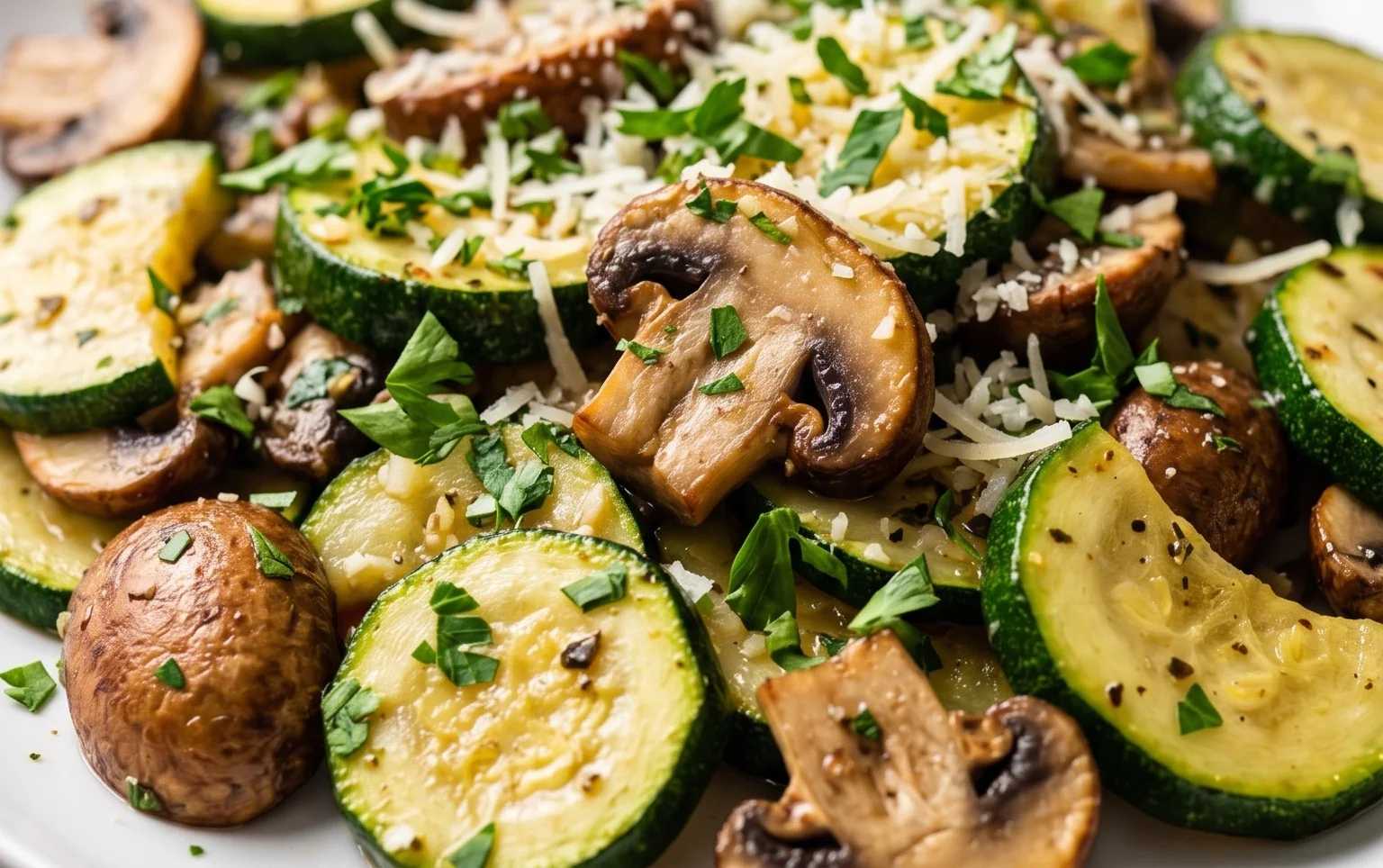 Skillet Zucchini and Mushrooms