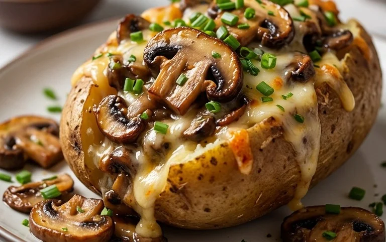 The Ultimate Stuffed Baked Potatoes with Mushrooms