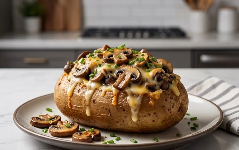 The Ultimate Stuffed Baked Potatoes with Mushrooms
