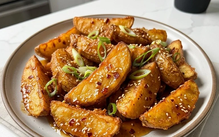 Crispy Honey Chilli Potatoes