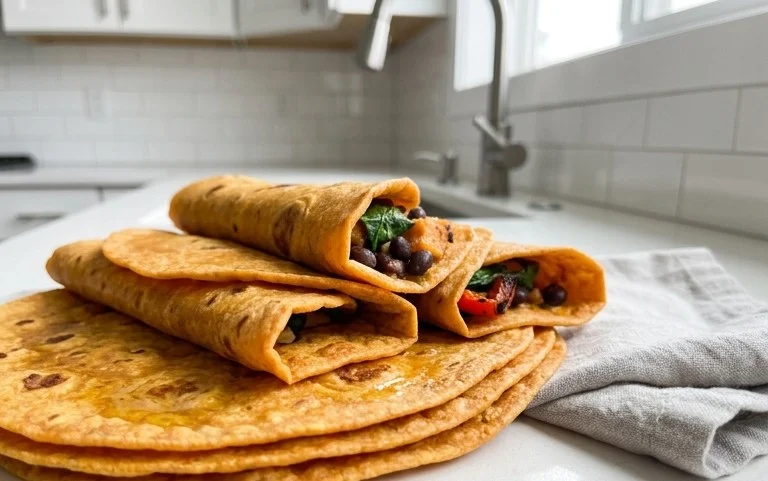 Sweet Potato Tortillas (Gluten-Free Vegan Wraps)