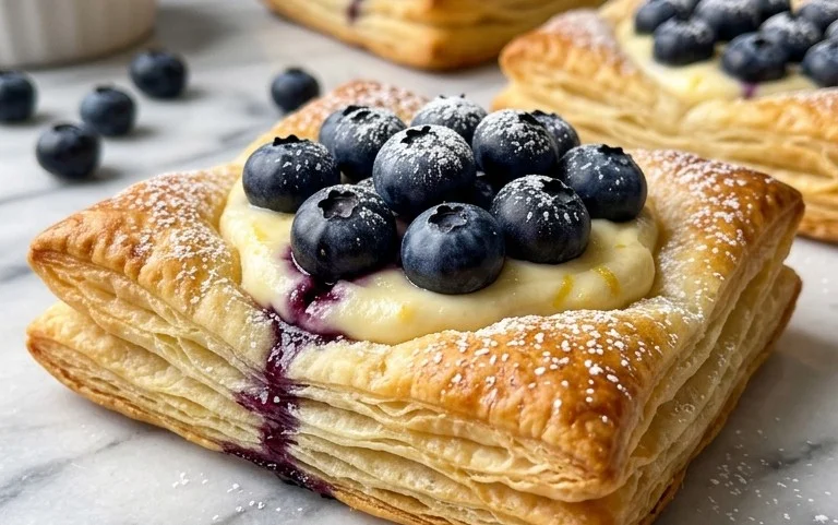 Blueberry Cream Cheese Puff Pastry