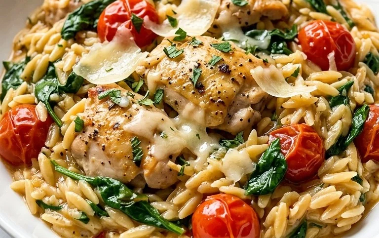 Chicken Orzo (30-Minutes, One-Pan)