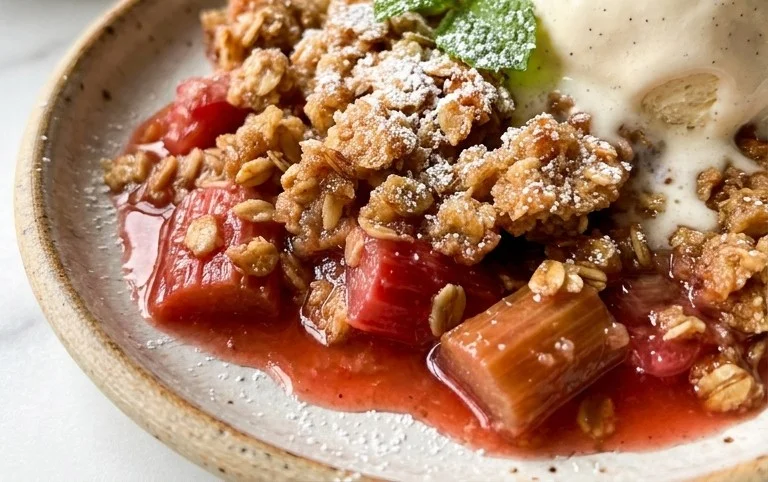 Easy Rhubarb Crisp