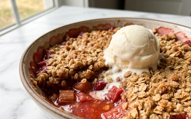 Easy Rhubarb Crisp