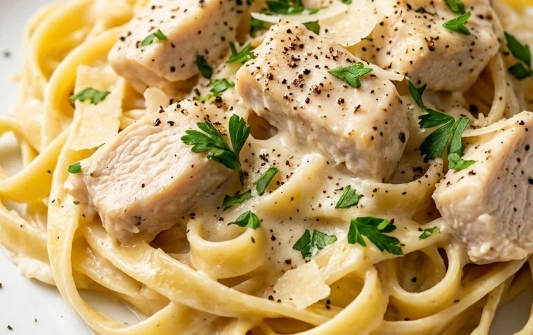 Low Calorie Chicken Alfredo