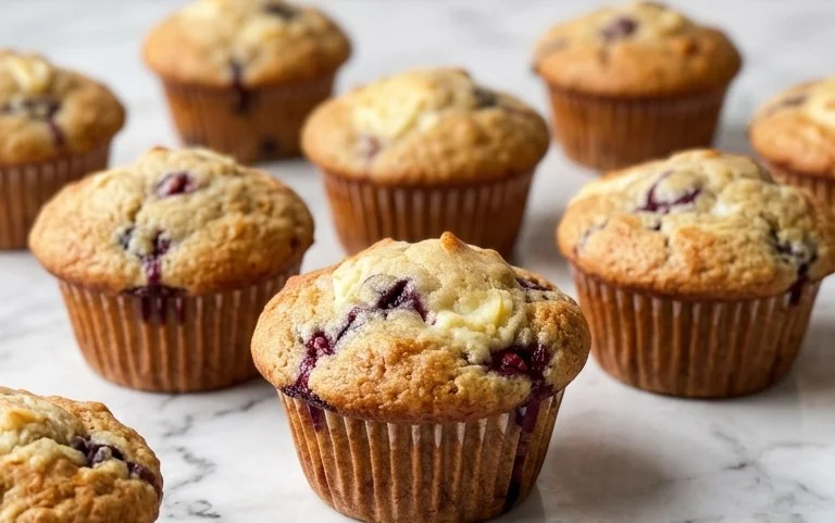 Berry Cream Cheese Muffins