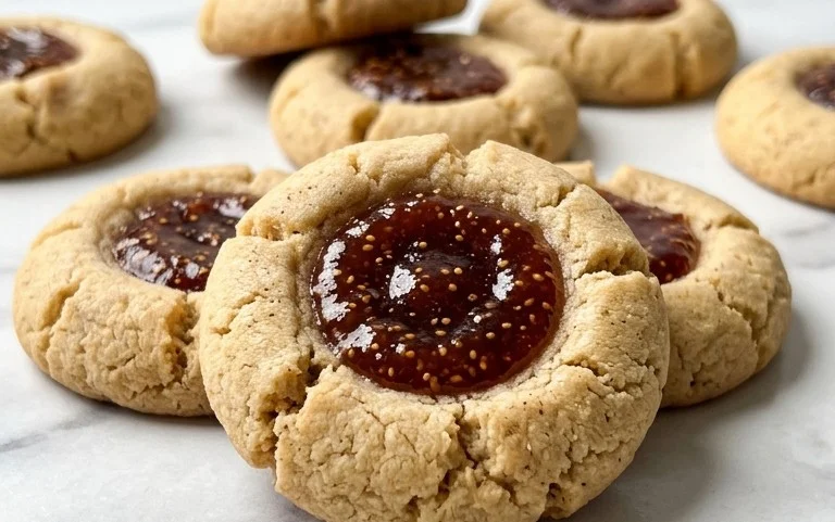 Cardamom Fig Thumbprint Cookies