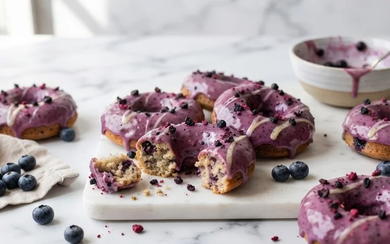 Blueberry Cake Donuts