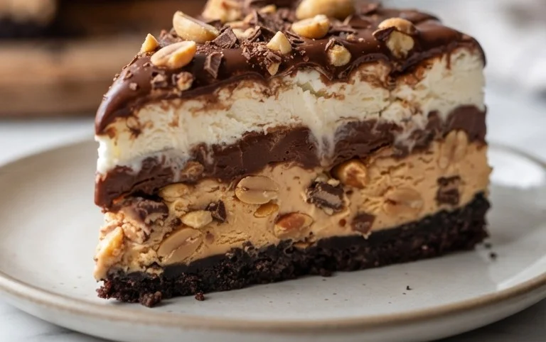 Buster Bar Ice Cream Cake