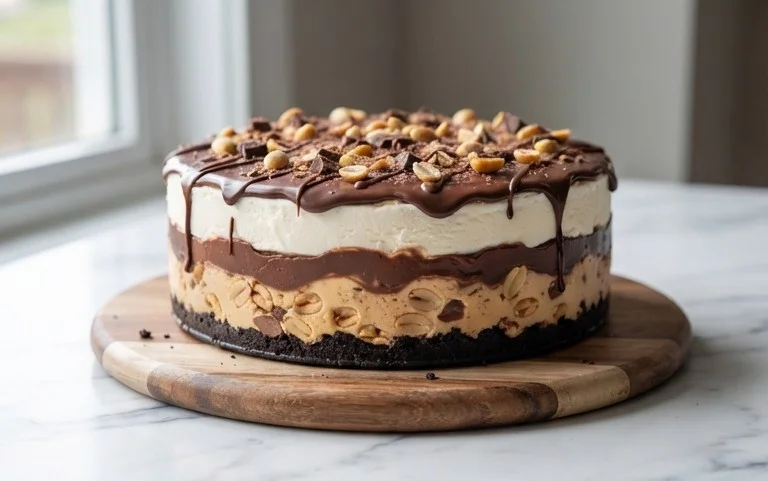 Buster Bar Ice Cream Cake