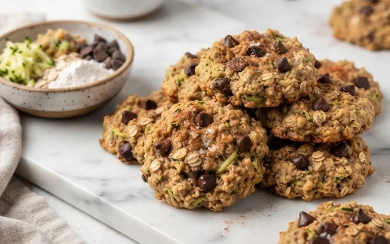 Healthy Zucchini Oatmeal Cookies