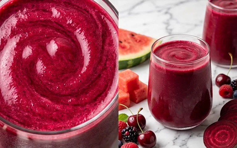 Watermelon Cherry Berry Beet Juice