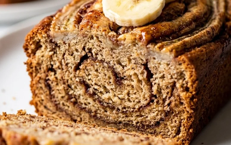 Cinnamon Roll Banana Bread